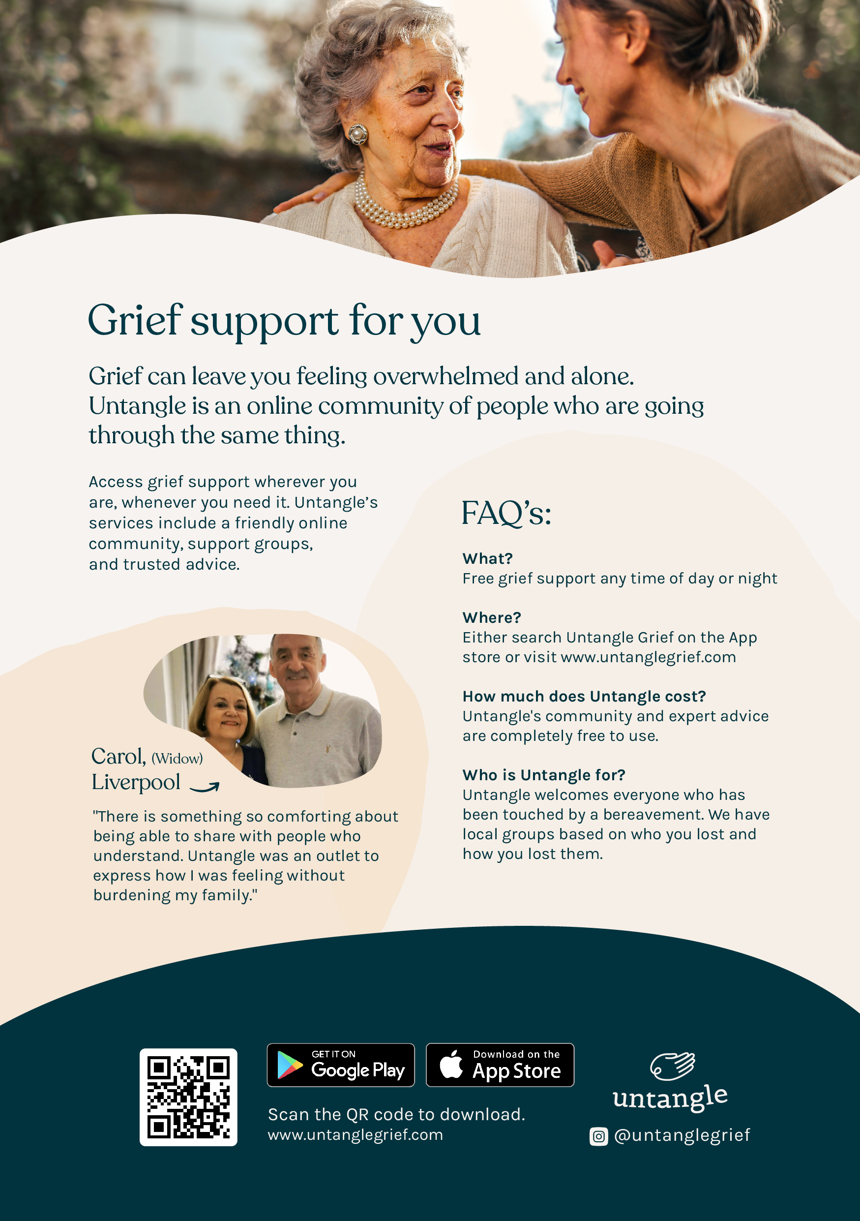 Bereavement flyer back